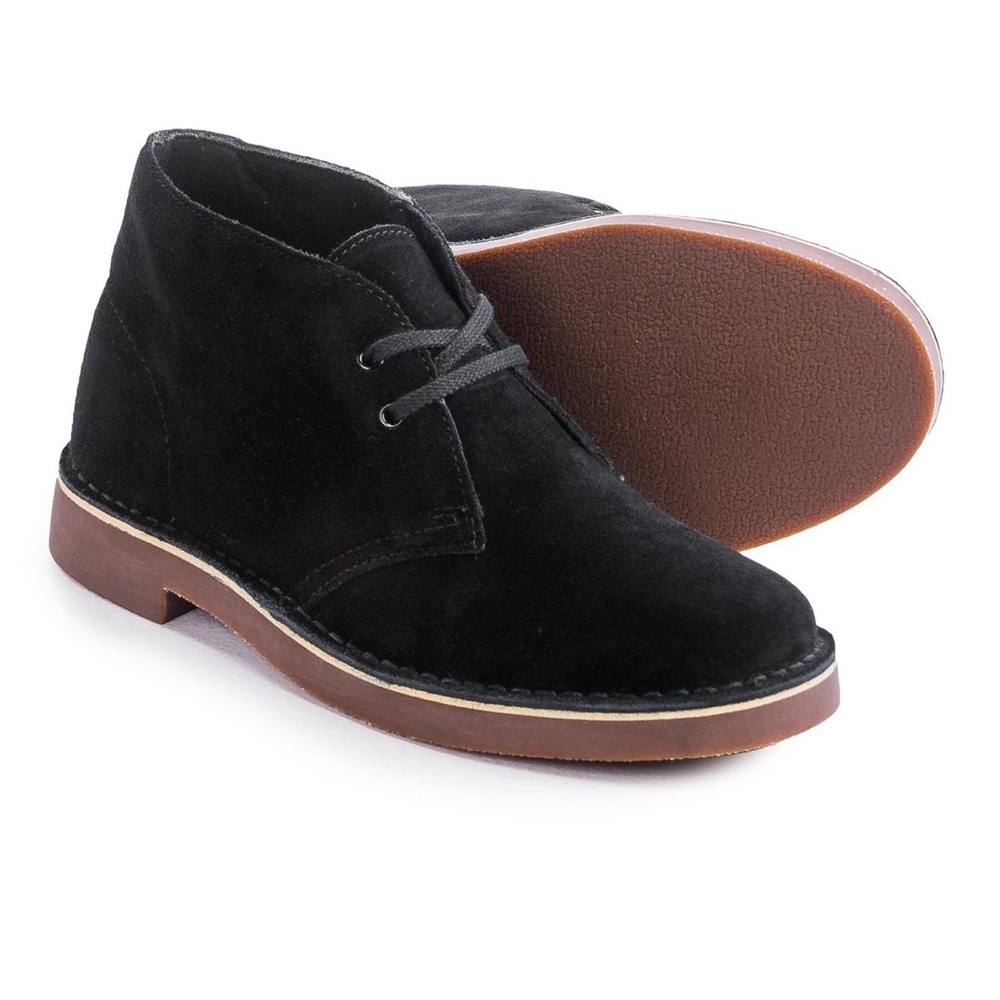 Clarks Acre Bridge Black suede Boots, size 8